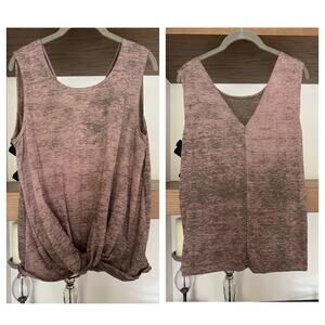 Twist Front, Heathered Tank Top